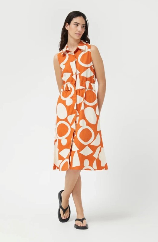 COMPAGNIA FANTASTICA Abito Chemisier Con Cintura Arricciata In Vita - Foto 6